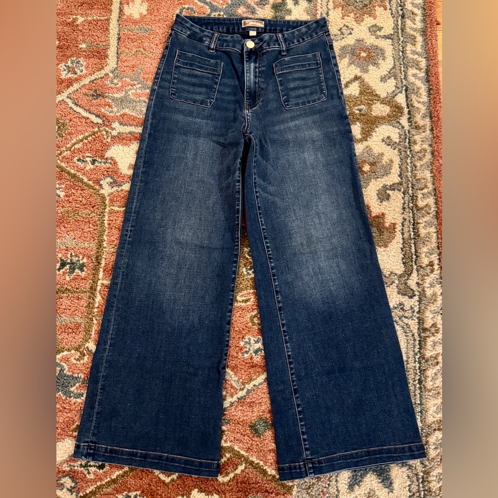 Kut from the Kloth - Meg High Rise Wide Leg - size 6 - Dandle W/Dk Base Wash